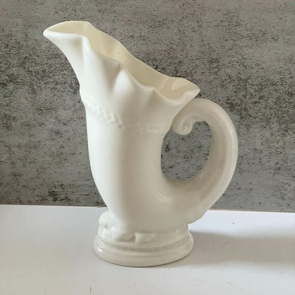 Lenox Other - Vintage Lenox Cornucopia Horn of Plenty Porcelain 6" Vase Green Mark 1906-1930